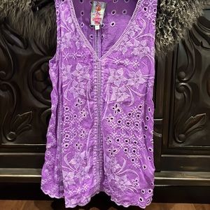 Johnny Was purple tank